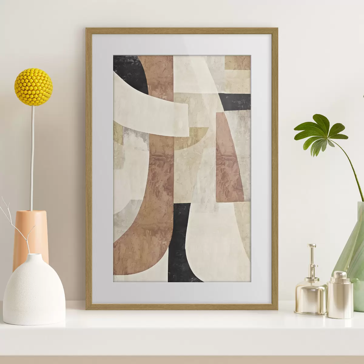 Poster Texturierte geometrische Abstraktion f37284