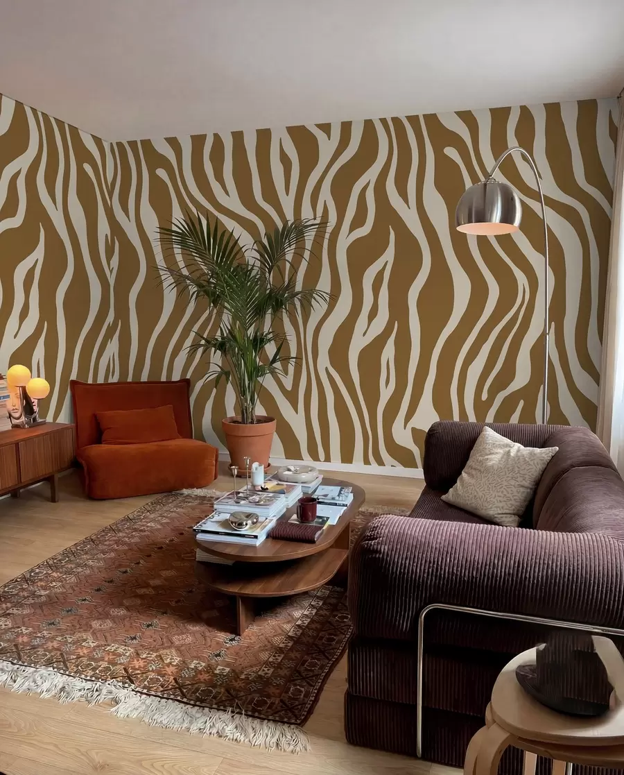Fototapete Zebrastreifen in Ocker u99173