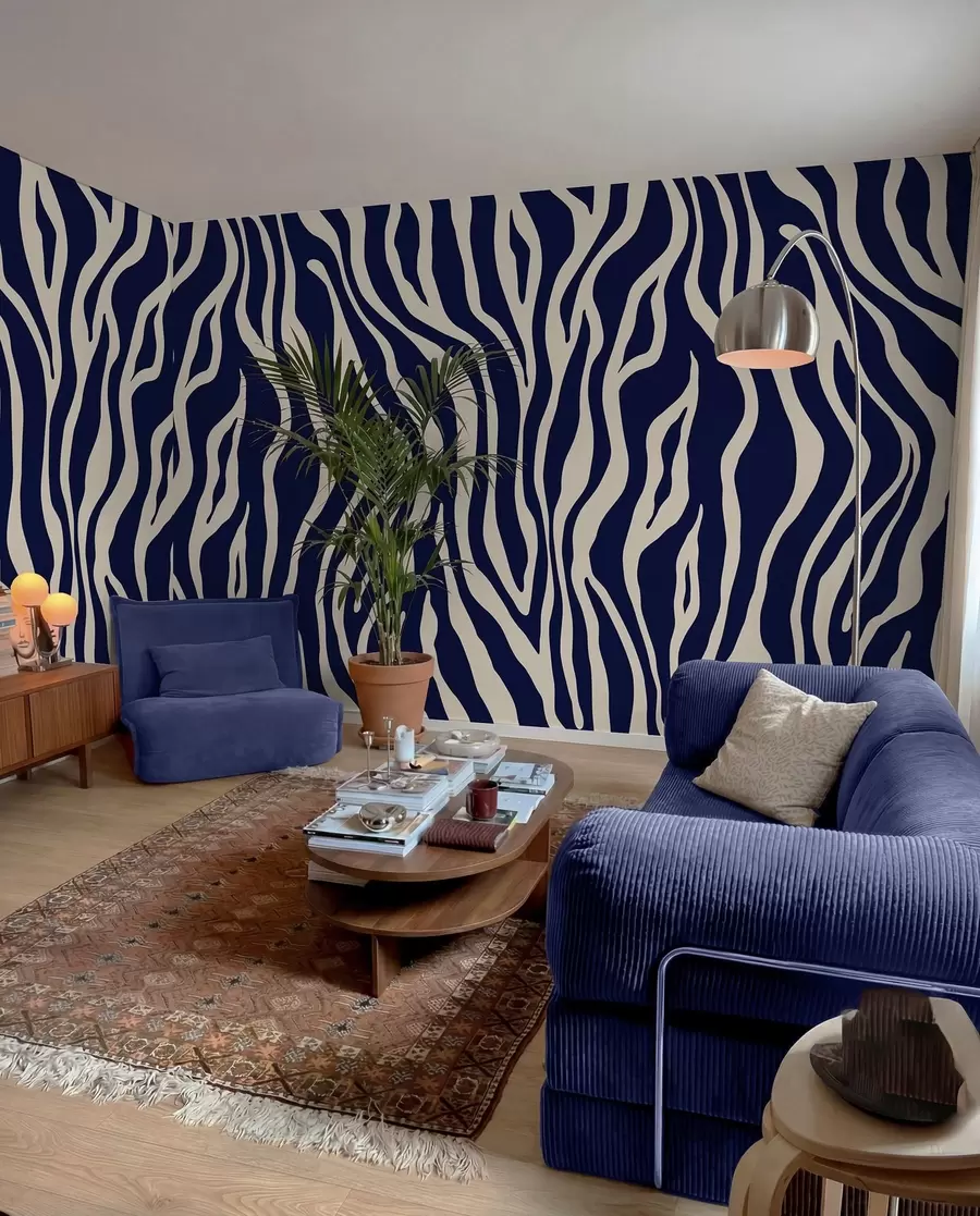 Fototapete Zebrastreifen in Indigo u99173v1